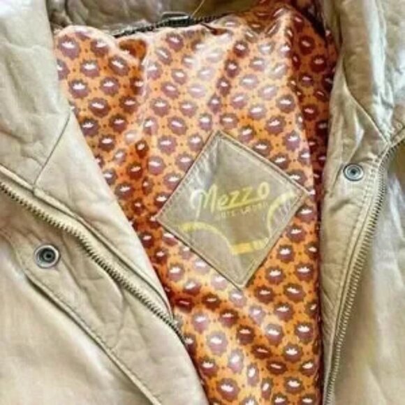 Vintage Leather Jacket Mezzo size 40 - Picture 4 of 6